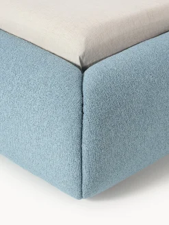 Letto imbottito in bouclé Sofia