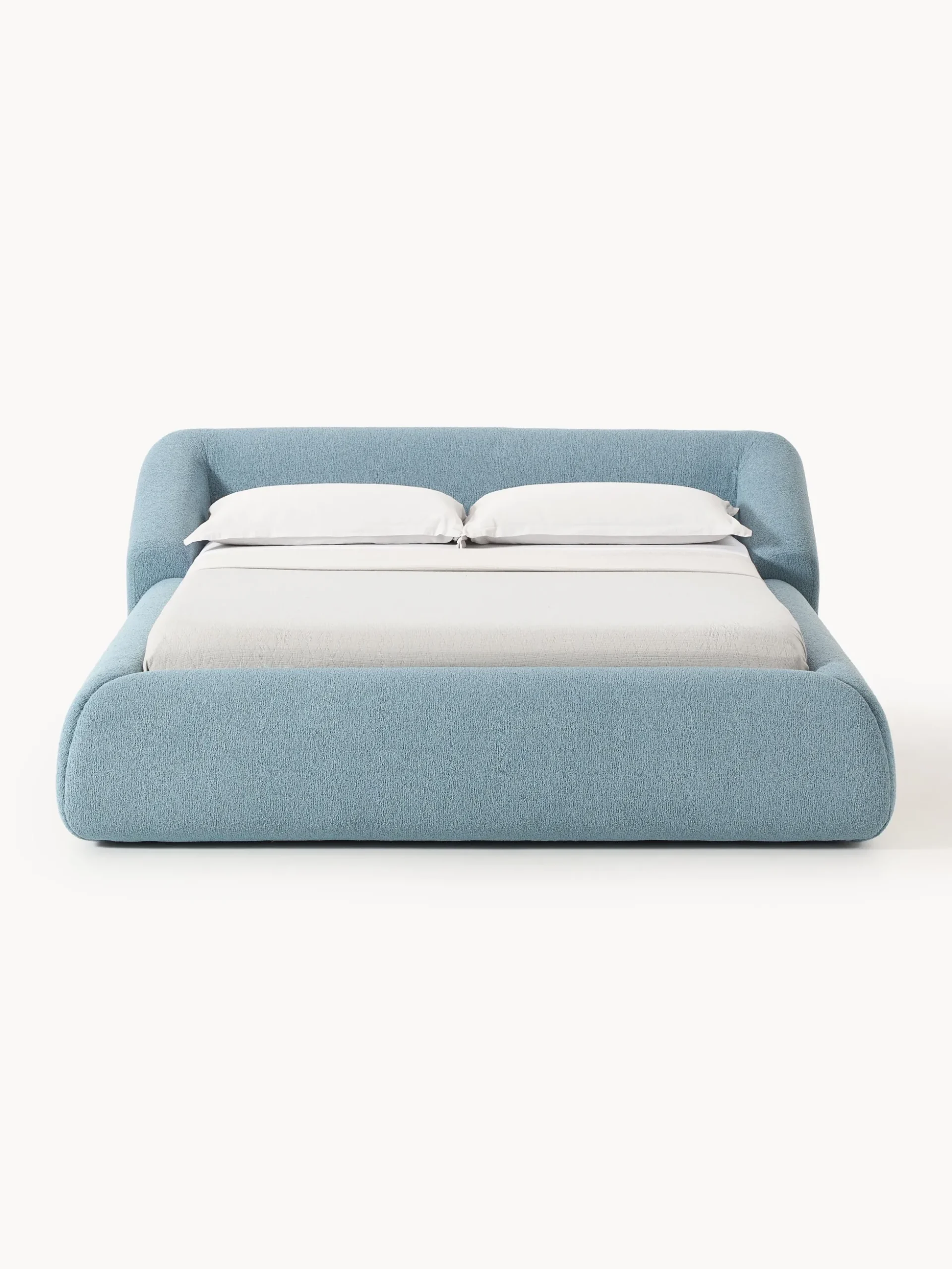 Letto imbottito in bouclé Sofia