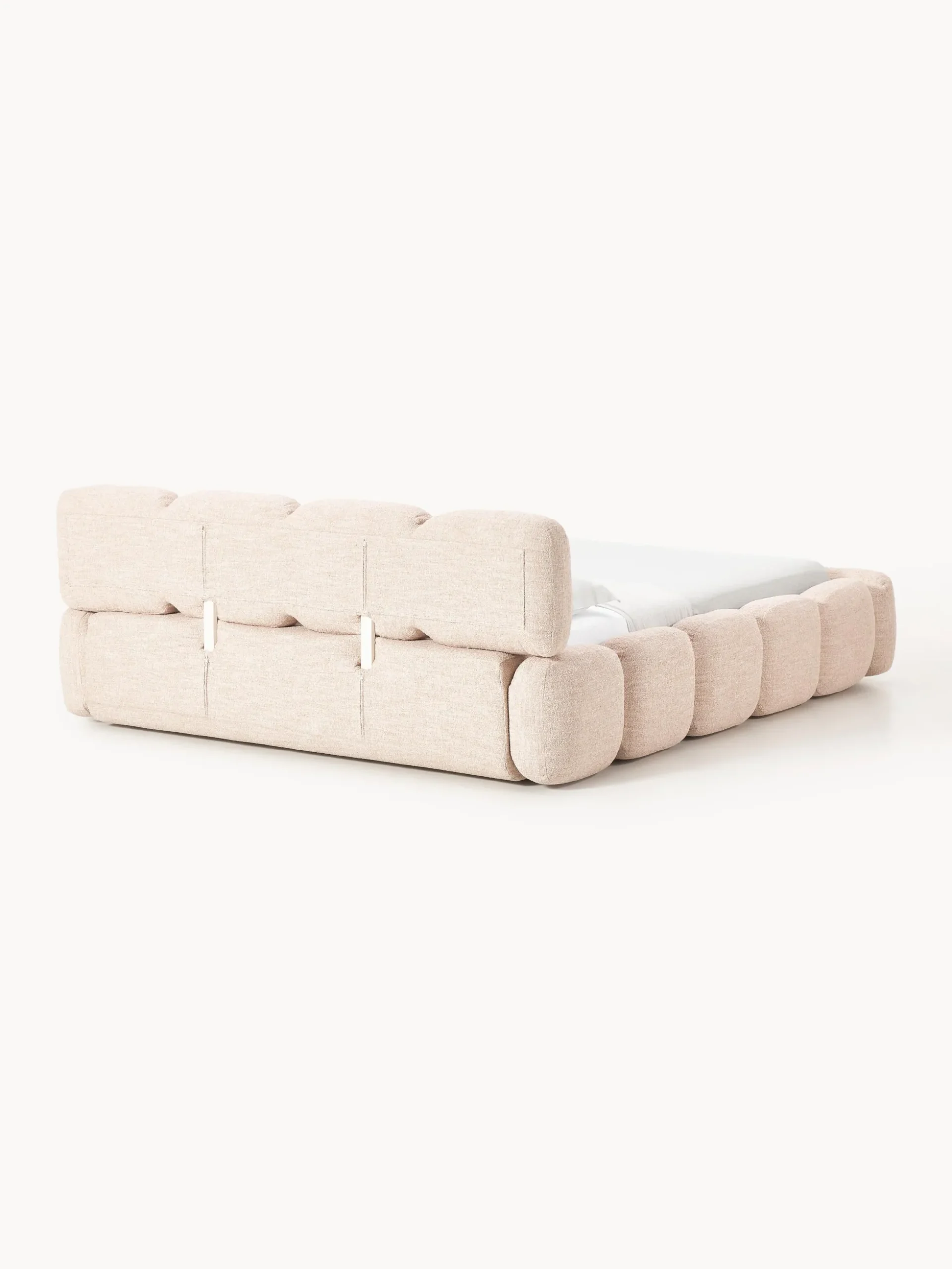 Letto imbottito in bouclé Tayla