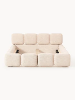 Letto imbottito in bouclé Tayla