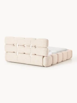 Letto imbottito in bouclé Tayla