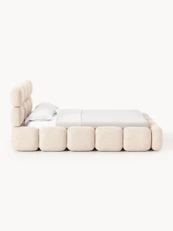 Letto imbottito in bouclé Tayla