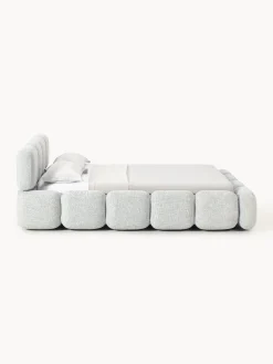 Letto imbottito in bouclé Tayla