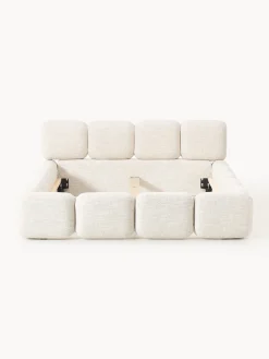 Letto imbottito in bouclé Tayla