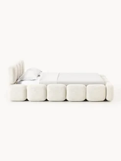 Letto imbottito in bouclé Tayla
