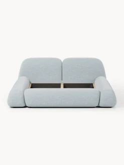 Letto imbottito in bouclé Wolke