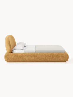 Letto imbottito in teddy bouclé Alba