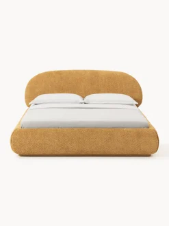 Letto imbottito in teddy bouclé Alba