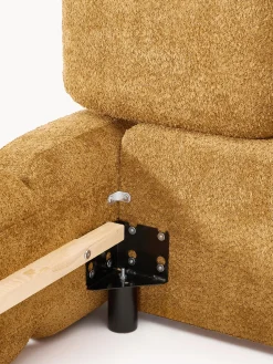 Letto imbottito in teddy-bouclé Tayla
