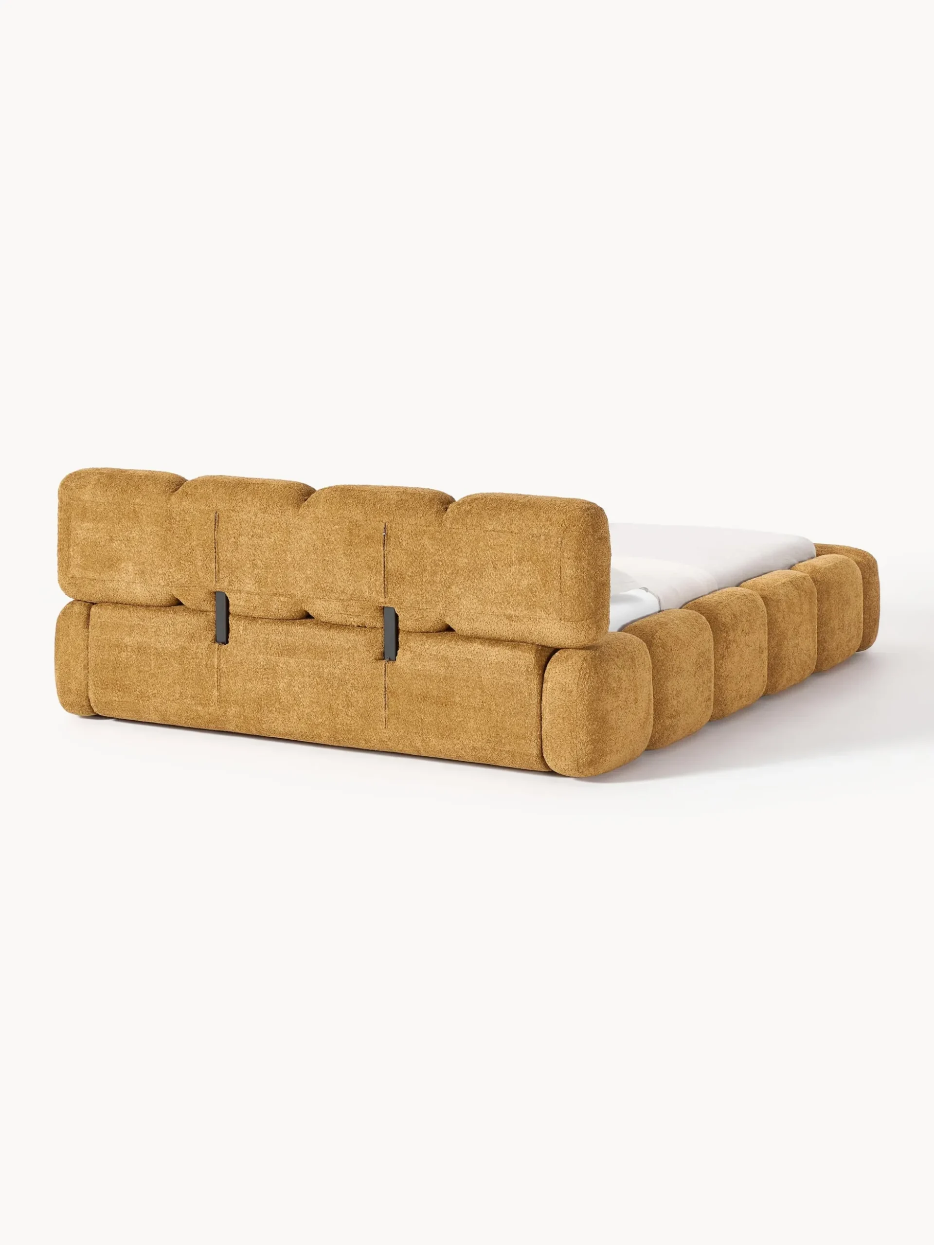 Letto imbottito in teddy-bouclé Tayla