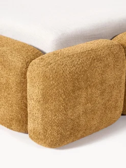 Letto imbottito in teddy-bouclé Tayla