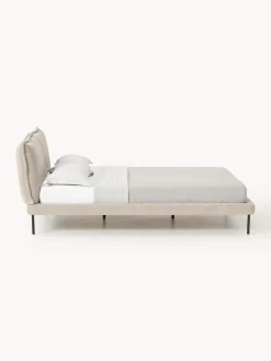 Letto imbottito in teddy bouclé Amelia