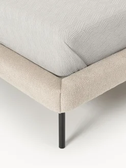 Letto imbottito in teddy bouclé Amelia