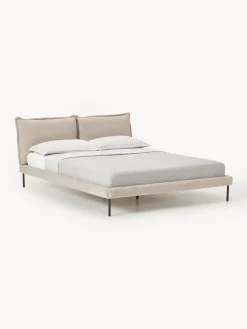Letto imbottito in teddy bouclé Amelia
