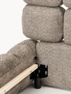 Letto imbottito in teddy bouclé Tayla
