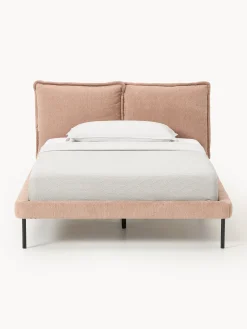 Letto imbottito in teddy bouclé Amelia