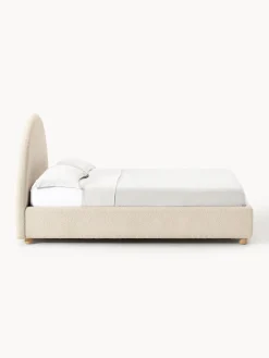 Letto imbottito in teddy con contenitore Ebba