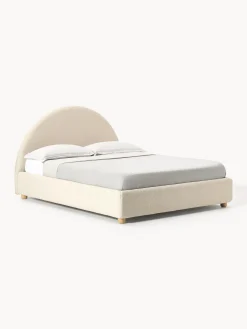 Letto imbottito in teddy con contenitore Ebba