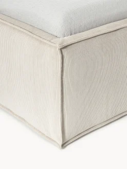 Letto imbottito in velluto a coste Dream