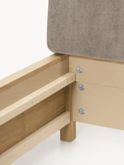 Letto in legno con testiera imbottita e cassetti Santiago