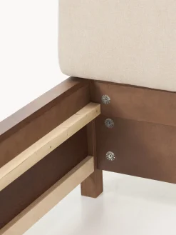 Letto in legno con testiera imbottita e cassetti Santiago