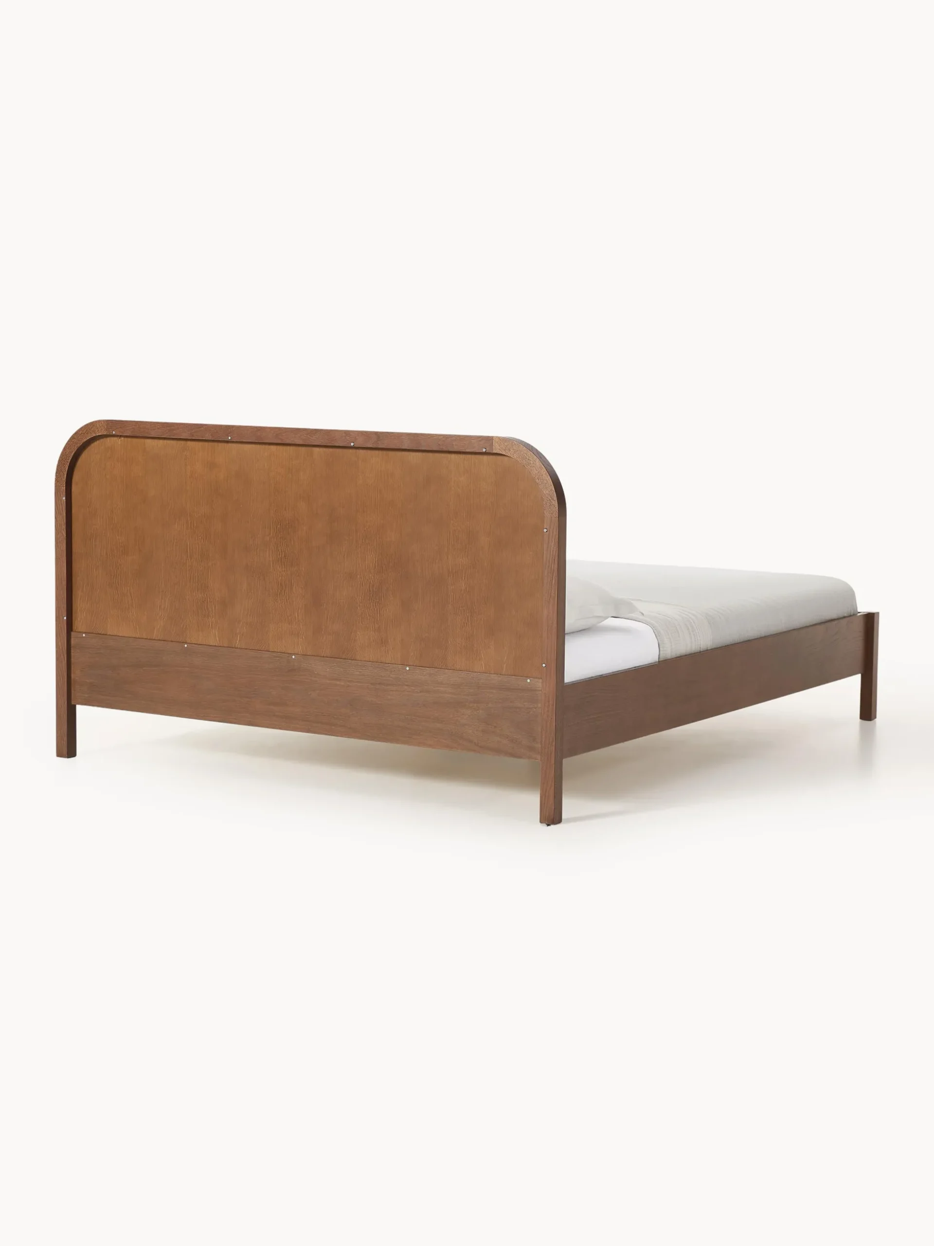 Letto in legno con testiera in bouclé Jones
