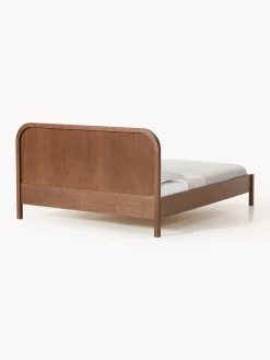 Letto in legno con testiera in bouclé Jones