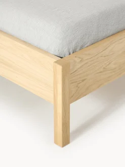 Letto in legno con testiera in bouclé Jones