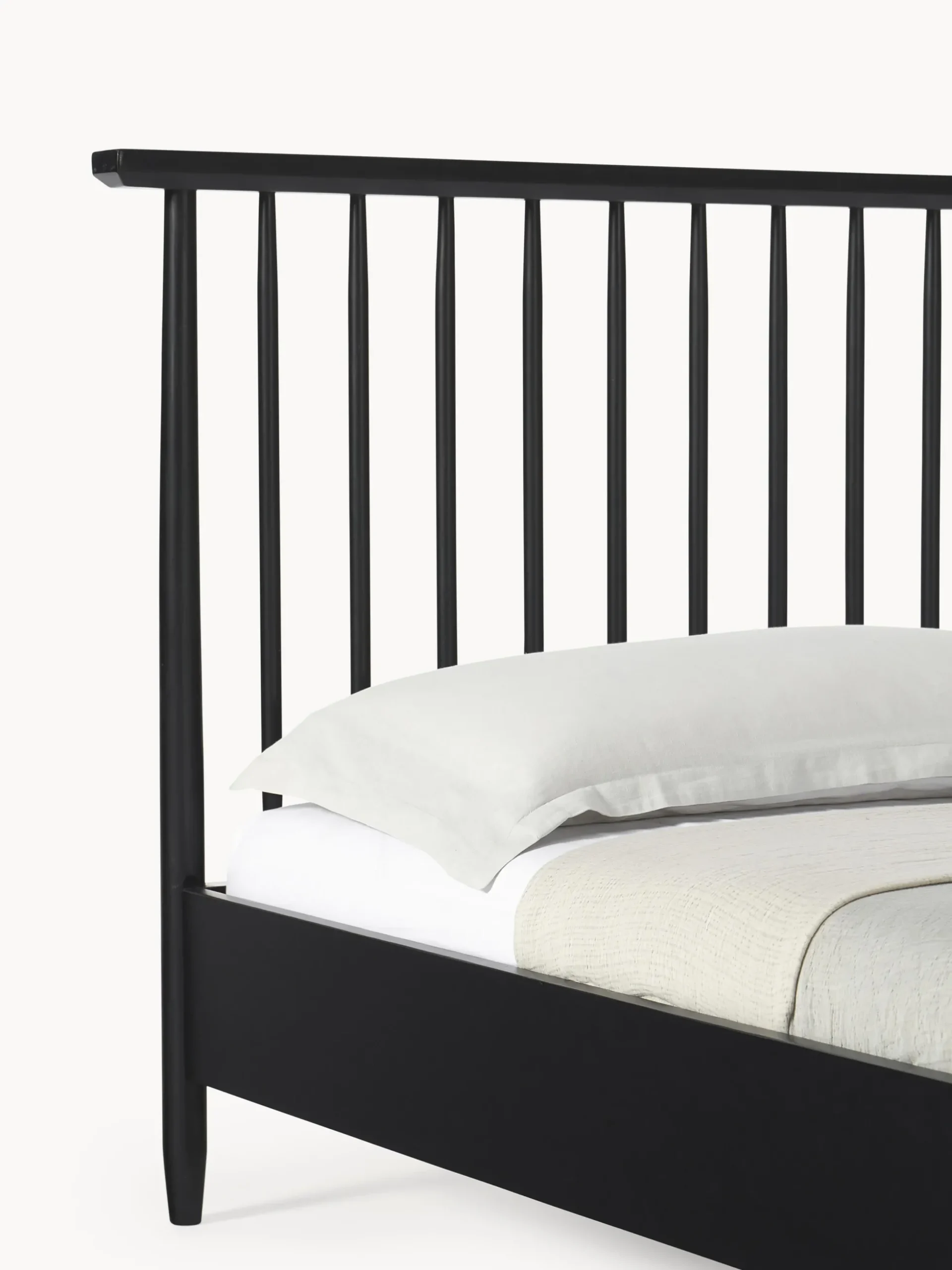 Letto in legno di pino con testiera Windsor