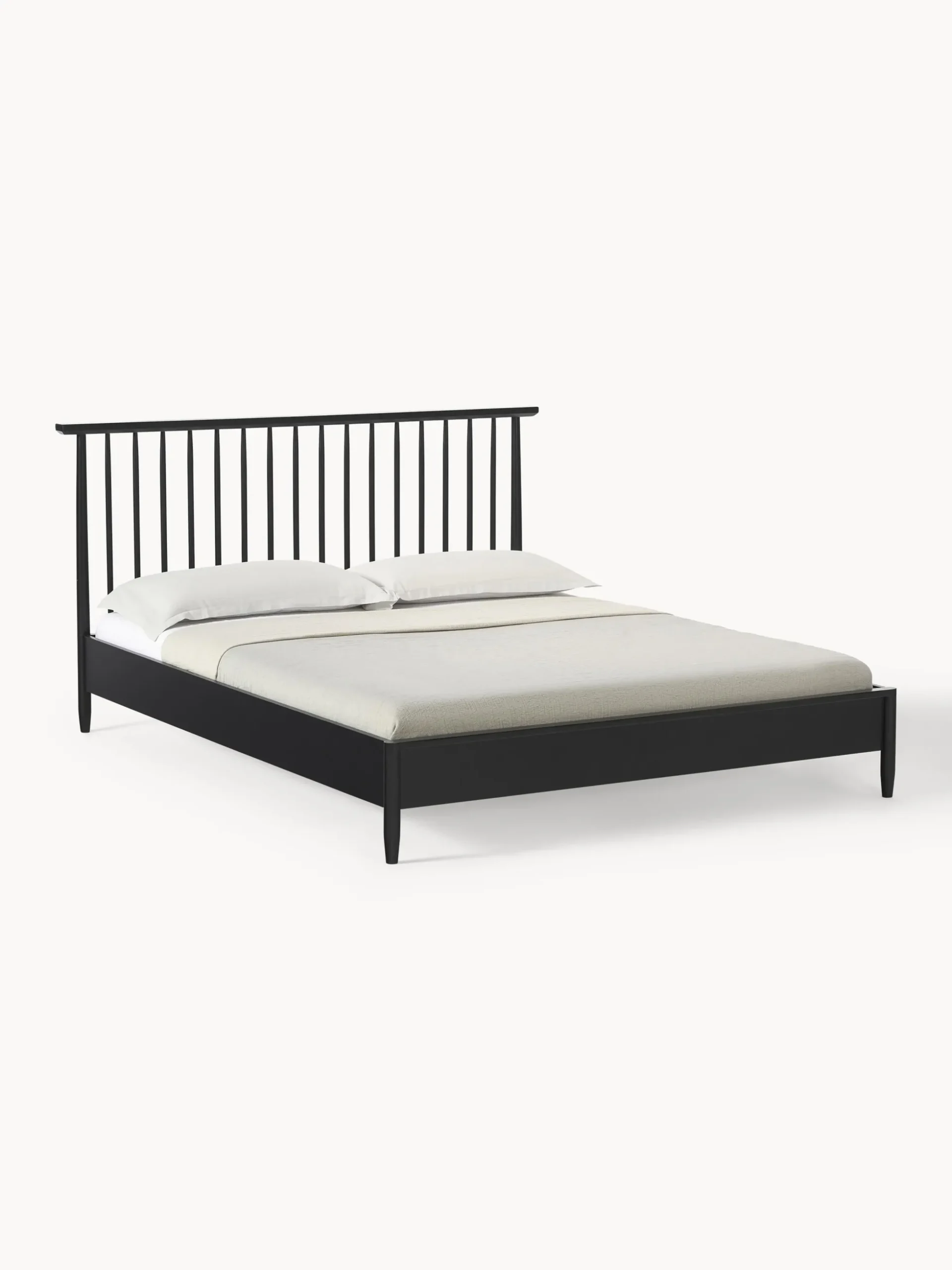 Letto in legno di pino con testiera Windsor