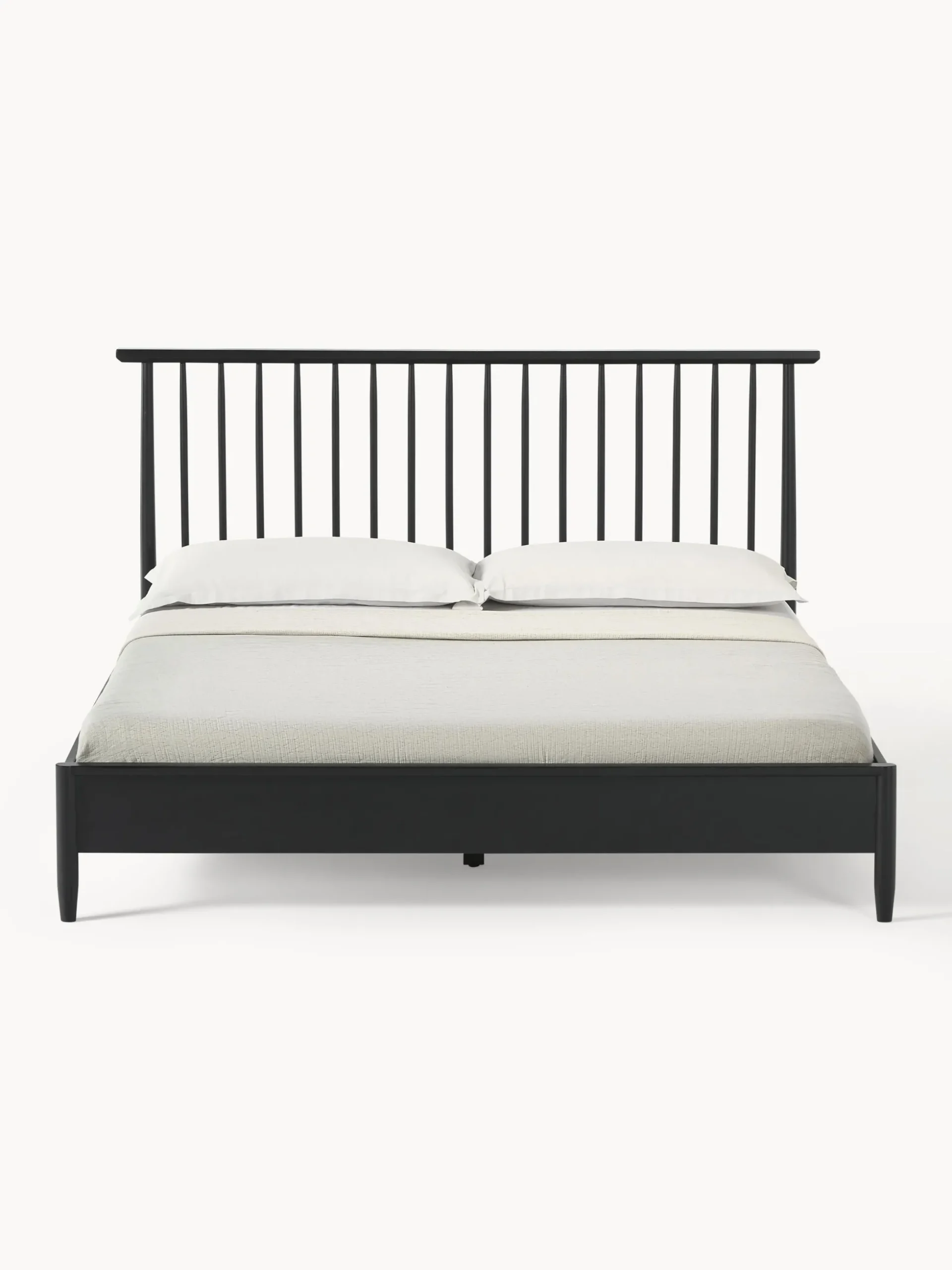 Letto in legno di pino con testiera Windsor