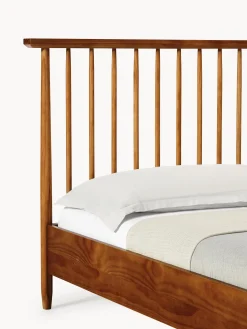 Letto in legno di pino con testiera Windsor