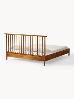 Letto in legno di pino con testiera Windsor