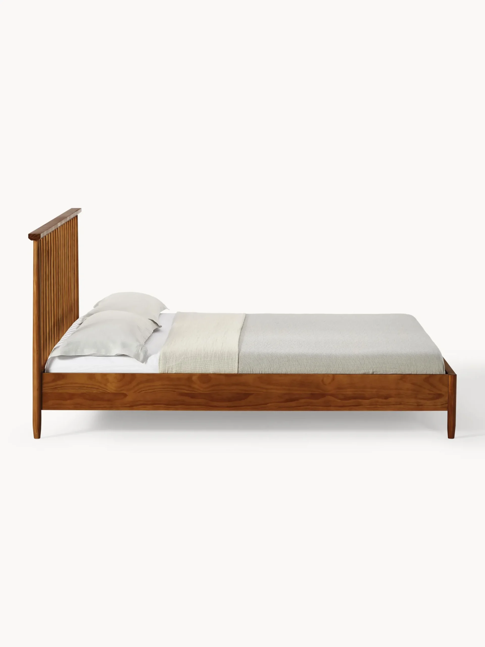Letto in legno di pino con testiera Windsor