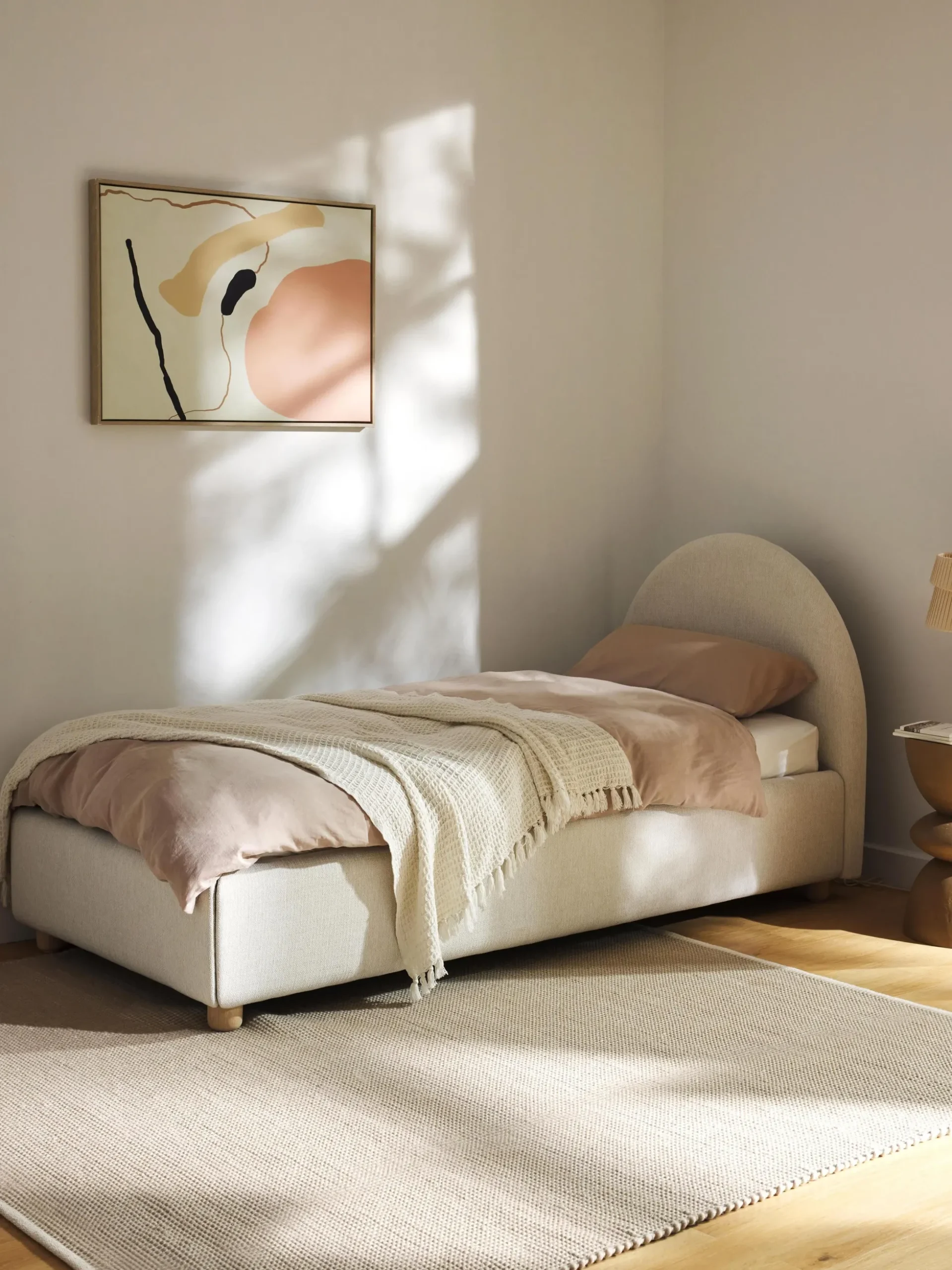 Letto singolo con contenitore Ebba