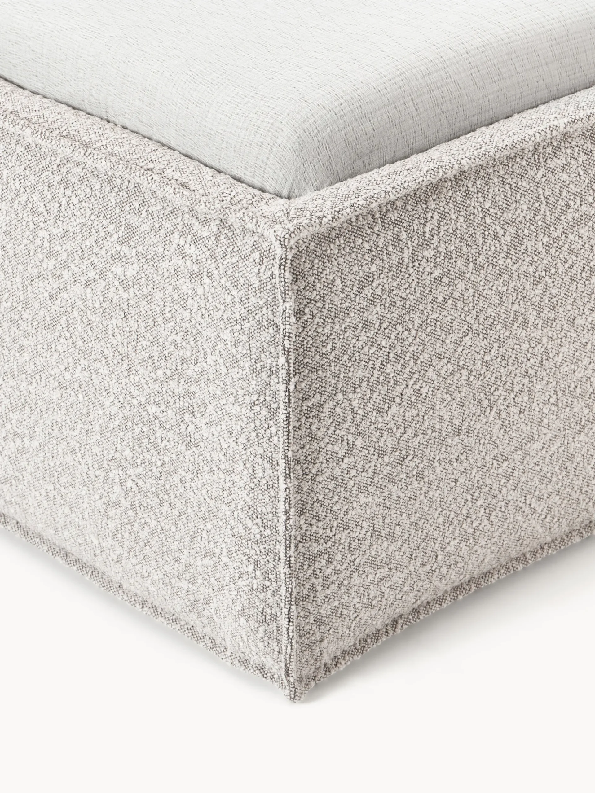 Letto singolo imbottito in bouclé Dream