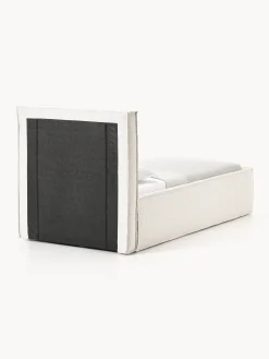 Letto singolo imbottito in bouclé con contenitore Dream