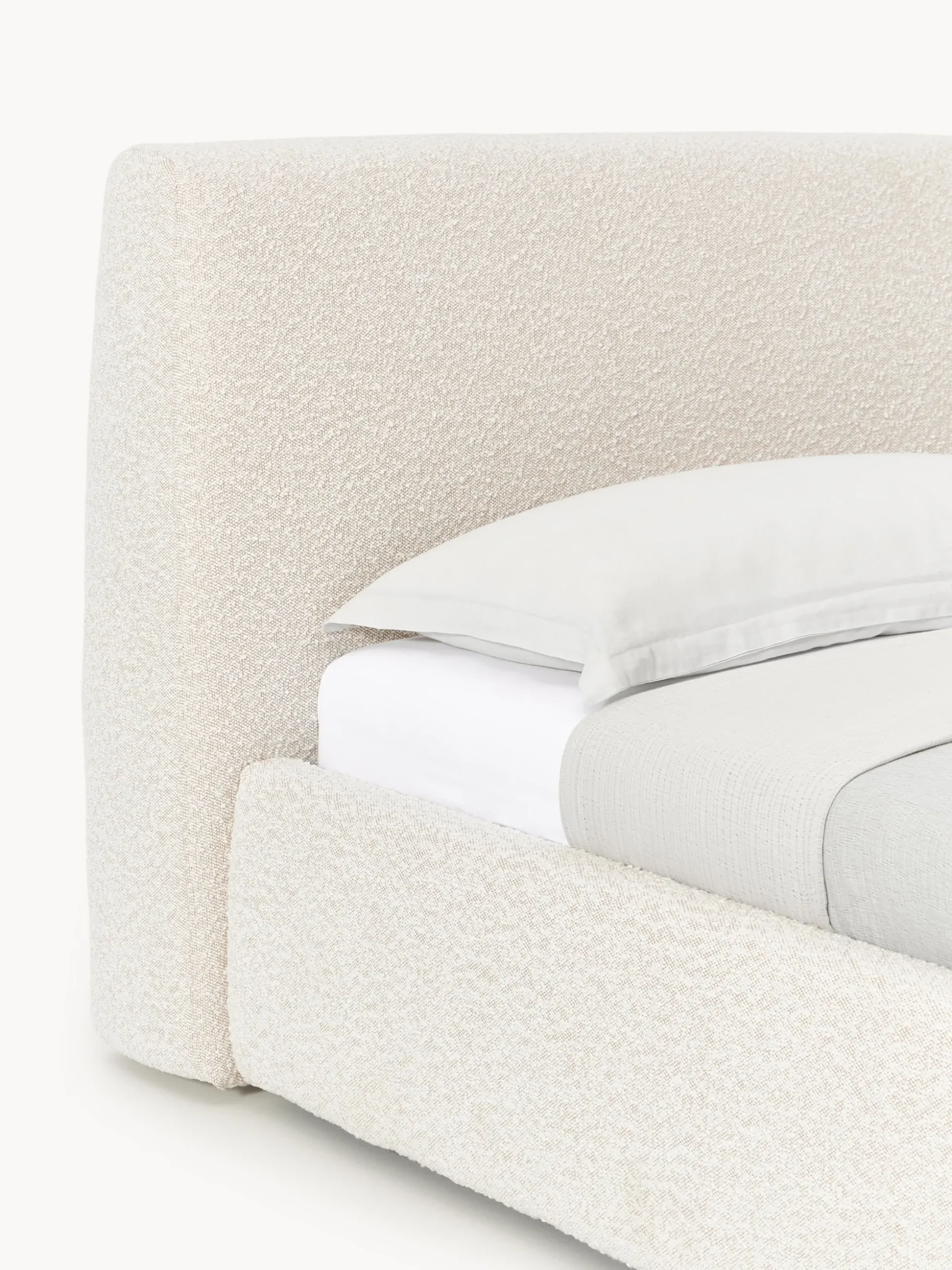 Letto singolo in bouclé Cloud