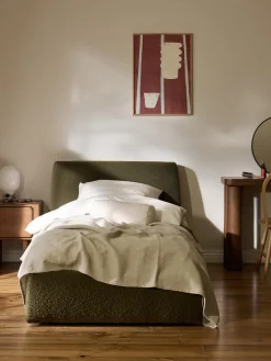 Letto singolo in bouclé Cloud