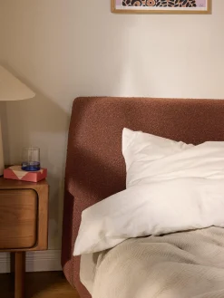 Letto singolo in bouclé Cloud