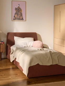 Letto singolo in bouclé Cloud