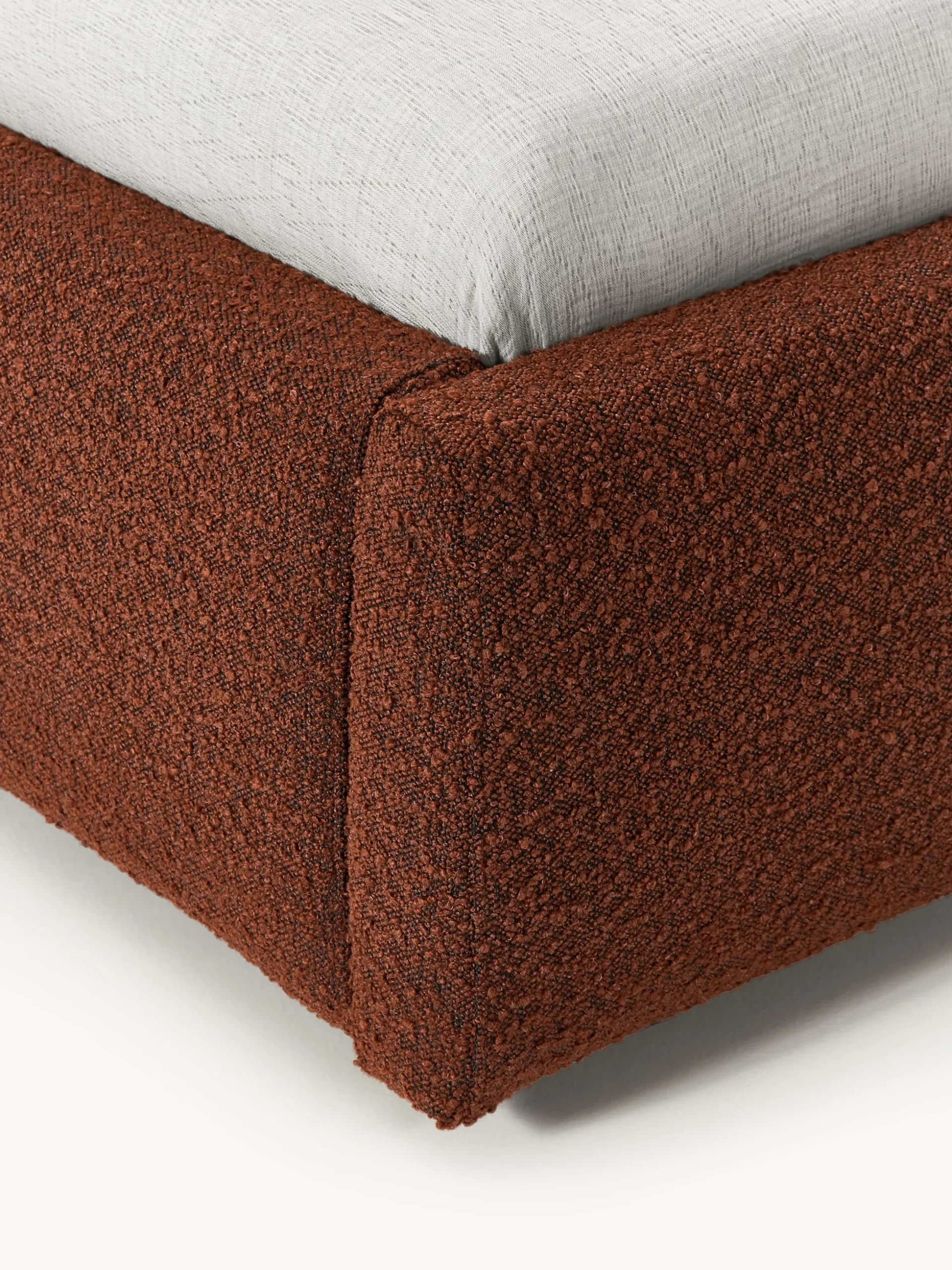 Letto singolo in bouclé Cloud