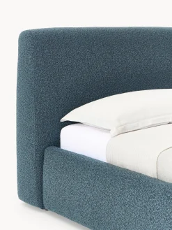 Letto singolo in bouclé con contenitore Cloud