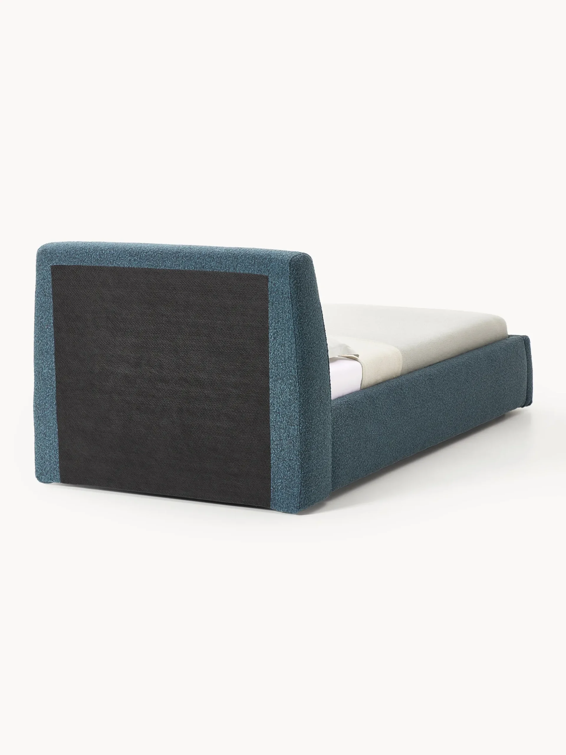 Letto singolo in bouclé con contenitore Cloud