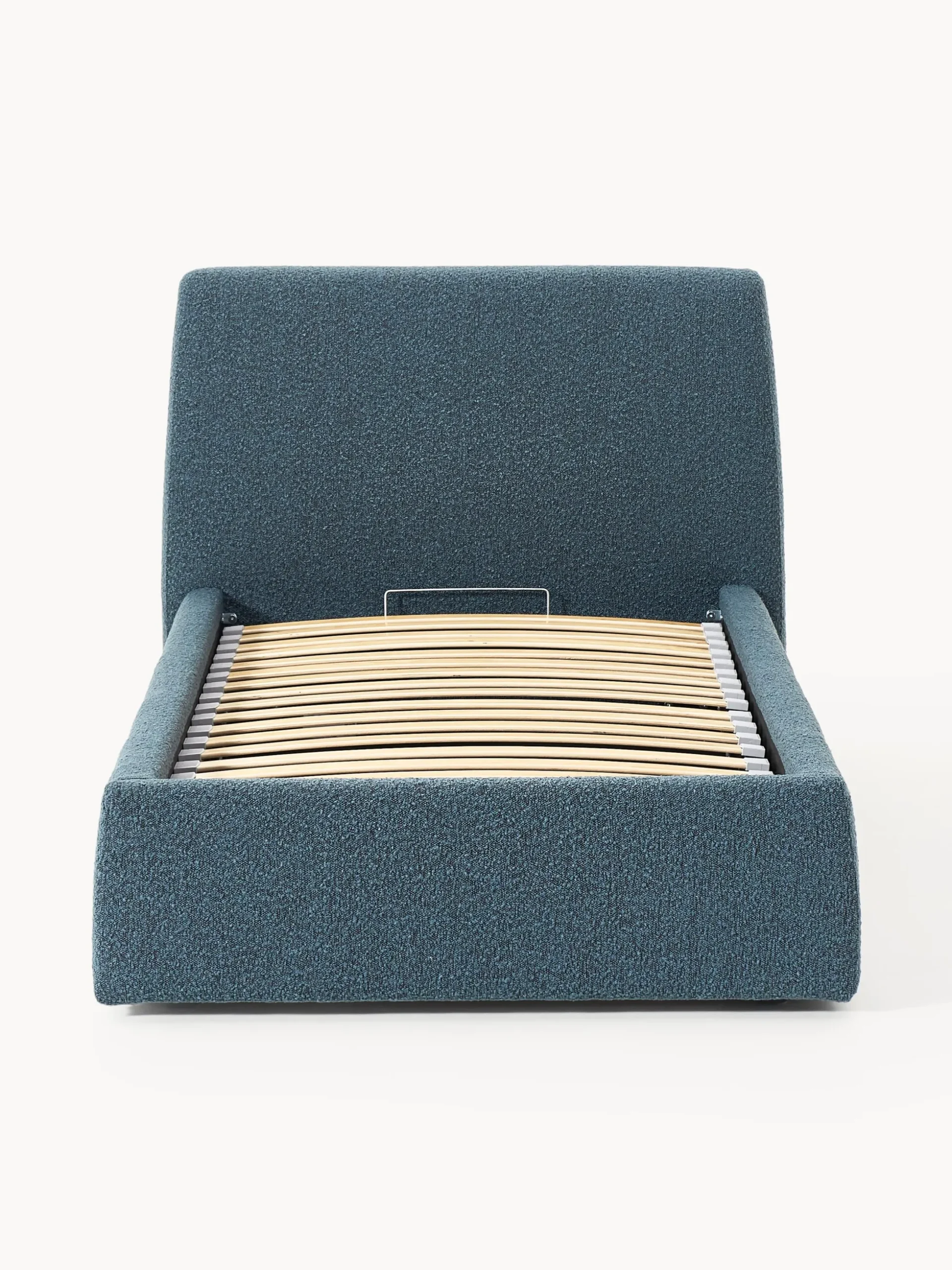 Letto singolo in bouclé con contenitore Cloud