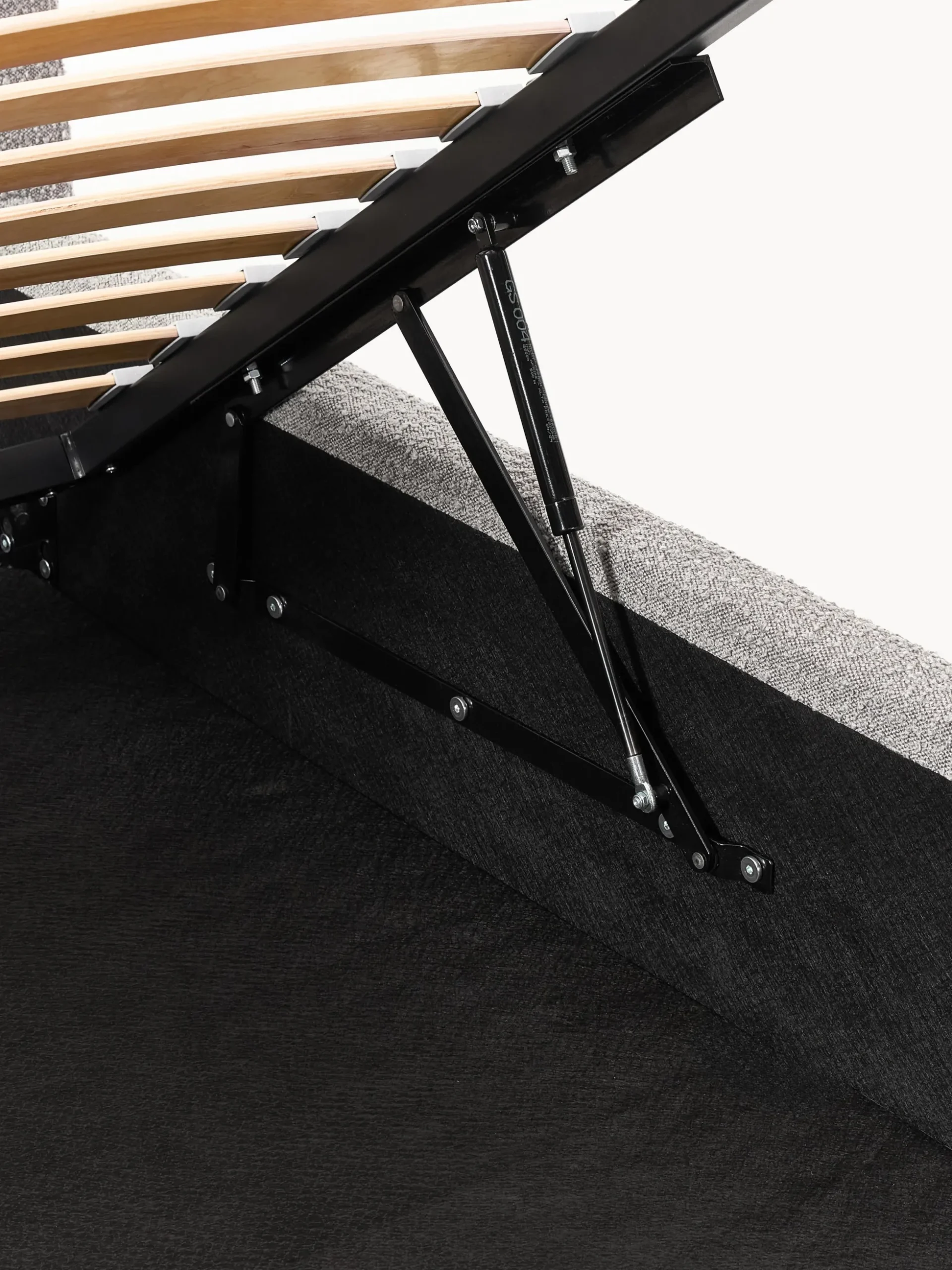 Letto singolo in bouclé con contenitore Cloud