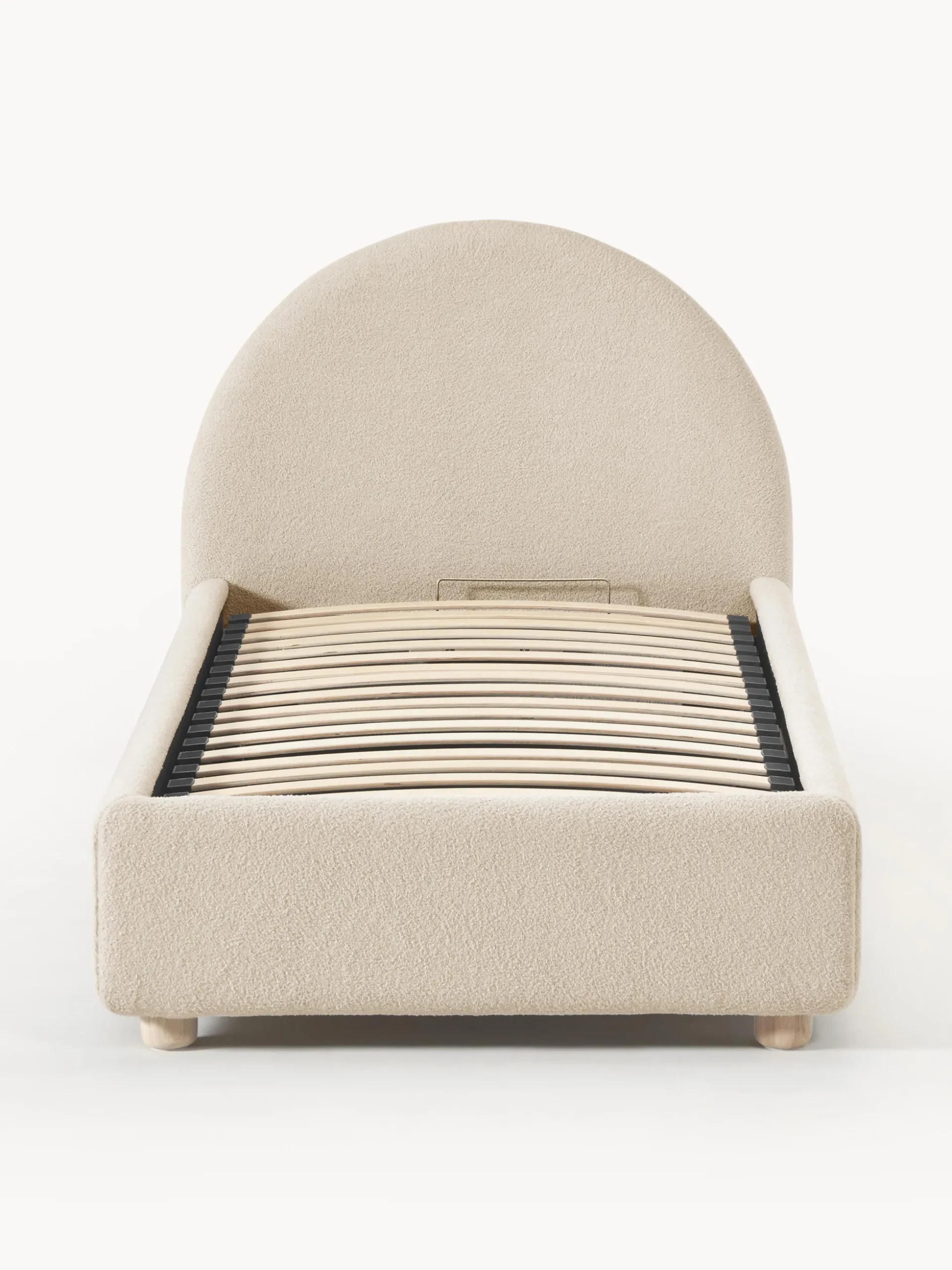 Letto singolo in teddy con contenitore Ebba
