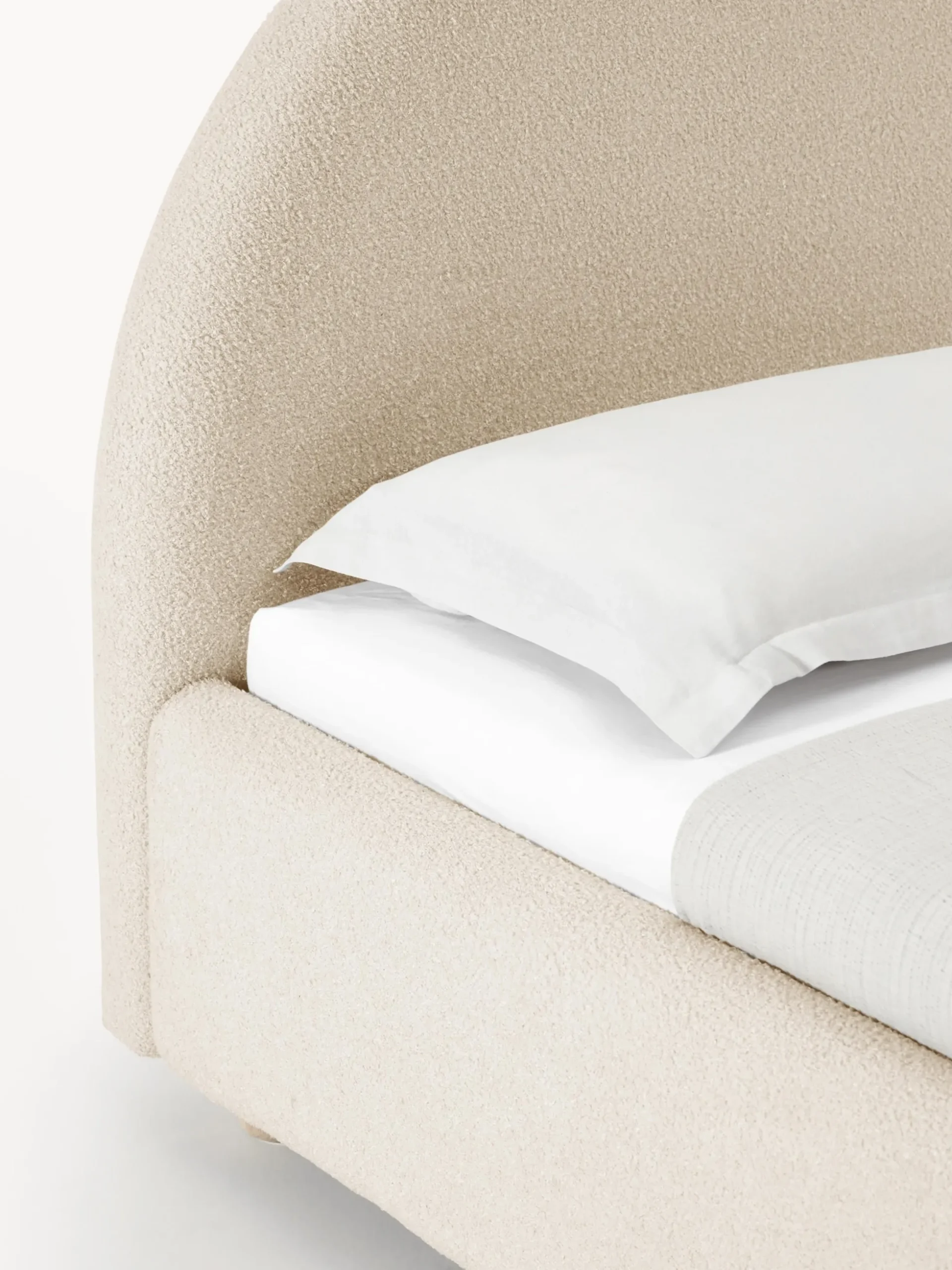 Letto singolo in teddy con contenitore Ebba