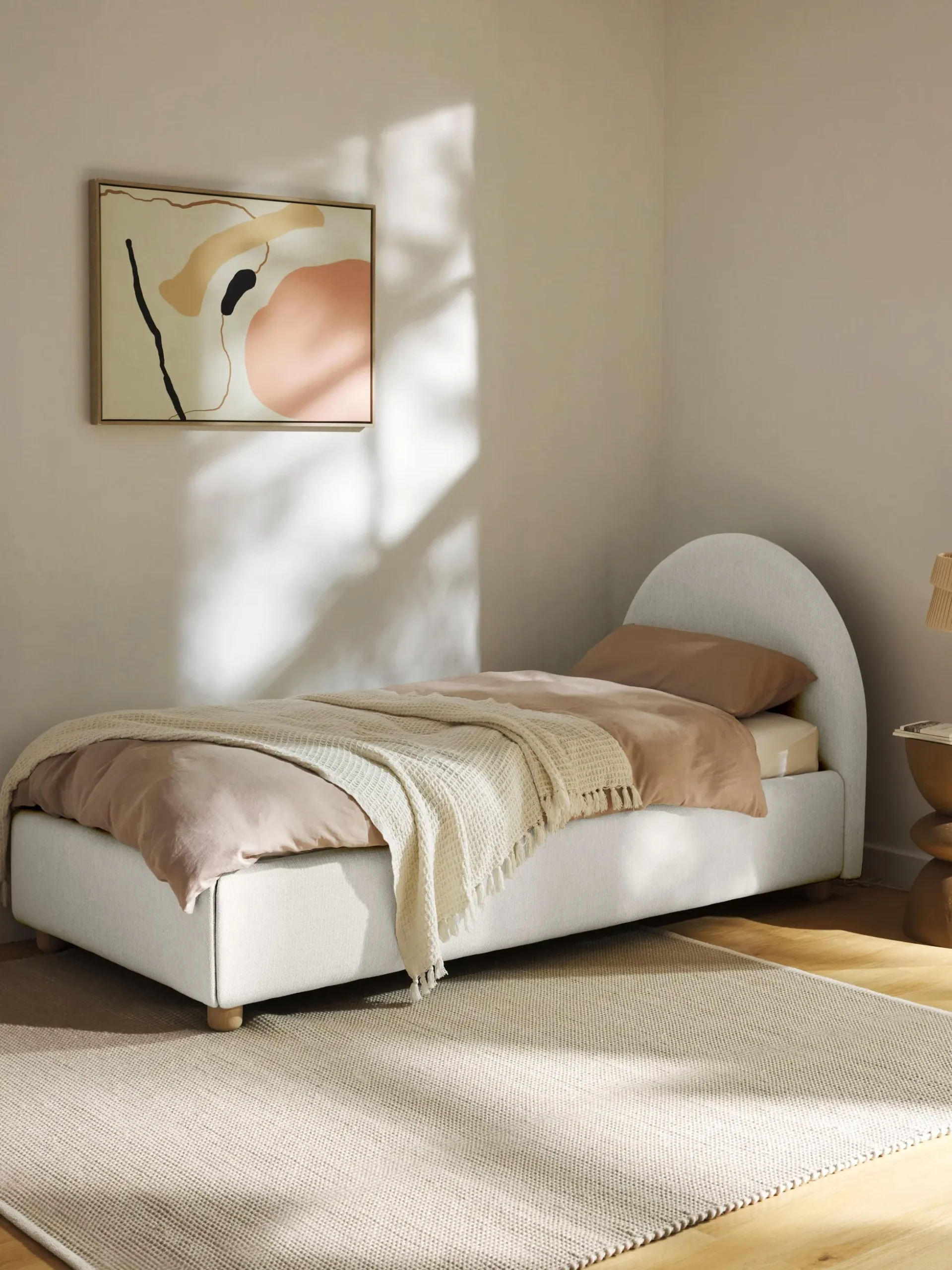 Letto singolo in teddy Ebba