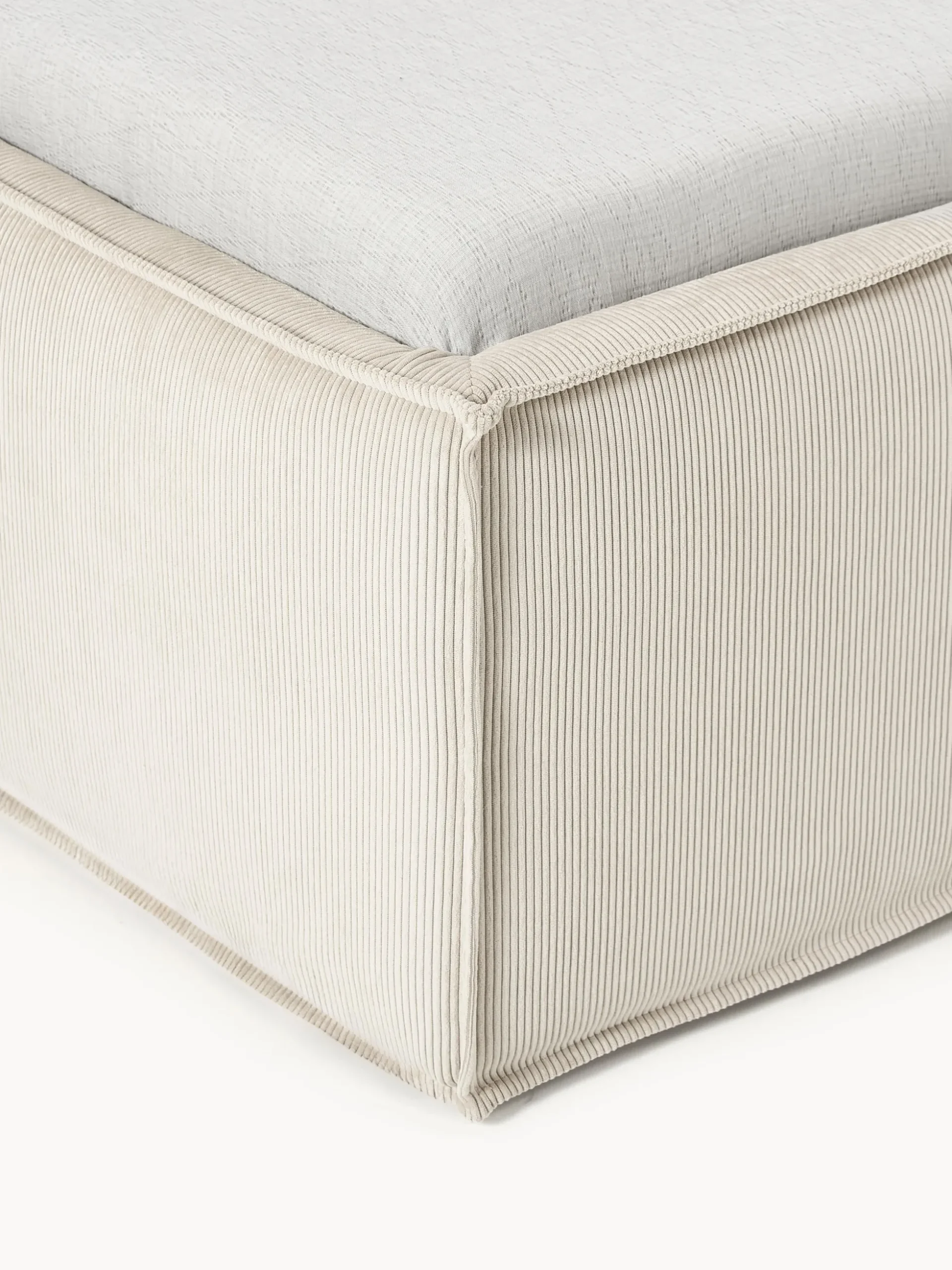 Letto singolo in velluto a coste con spazio contenitore aggiuntivo Dream